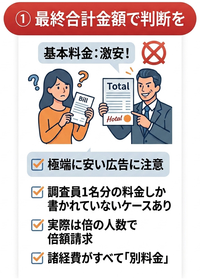 探偵社選びの落とし穴